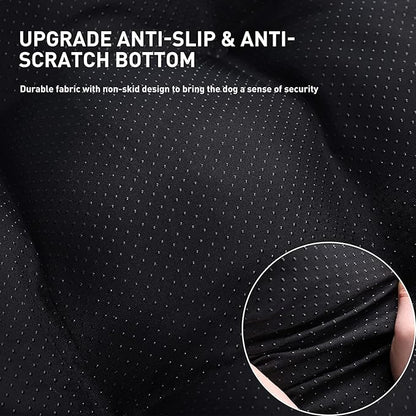 KSIIA Washable Dog Bed Deluxe Plush Dog Crate Beds Comfy Kennel Pad Anti-Slip Pet Sleeping Mat for Large, Jumbo, Medium, Small Dogs Breeds, 41" x 27", Dark Grey