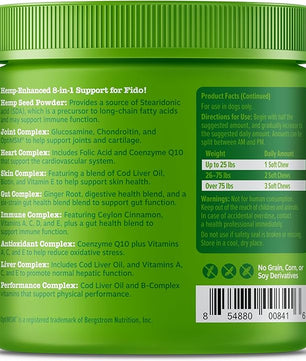 Zesty Paws 8-in-1 Bites for Dogs + Hemp Seed, 90 Count (Packaging May Vary)