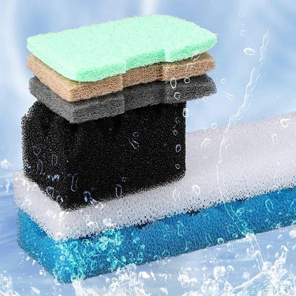 32 Pcs Filter Media Compatible with 406/407 Filters, Aquarium Replacement Maintenance Kit Including Biological Sponge, Ammonia/Phosphate/Nitrite Remover Pad, Aquarium Towel, Grease