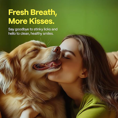 DOCO Dog Teeth Cleaning Wipes - Dog Tooth Brushing Kit, Remove Plaque & Tartar, Freshen Breath, Easy Pet Tooth Cleaning Kit for Oral Care, Ideal for Cat Owners - Coconut & Grapefruit Flavor, 50 ct.