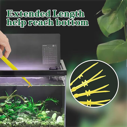 4-Pack Reptile Feeding Tongs Set - Hygienic Anti-Slip Yellow Tweezers for Bearded Dragons, Lizards, Snakes, Aquariums & Small Animals(Three Colors to Choose from, 18cm)