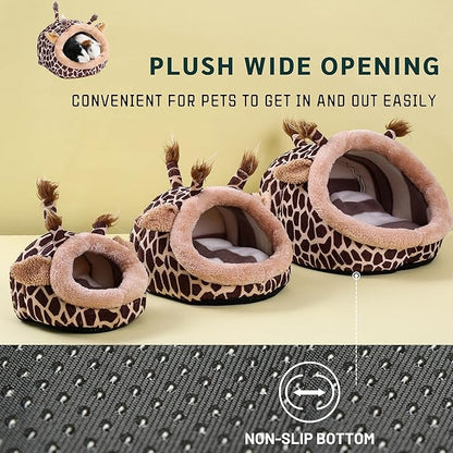 JanYoo Bunny Bed Guinea Pig Hideout Huts Accessories Habitat Tunnel for House