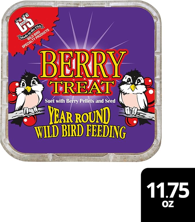 C&S Berry Suet Treat, 11.75 Ounce, 8 Pack
