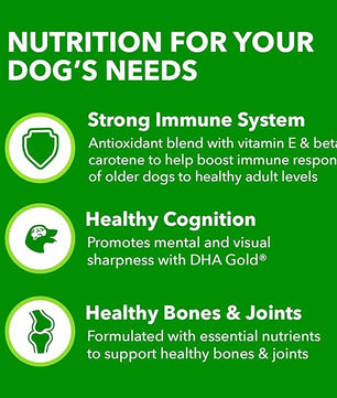 IAMS Proactive Health Healthy Aging Large Breed Dog Food for Mature and Senior Dogs with Real Chicken, 15 lb. Bag