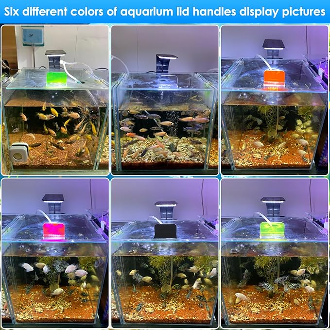 6pcs aquarium lid hinge acrylic fish tank glass canopy handle fish tank hood top cover replacement double tape pull handle