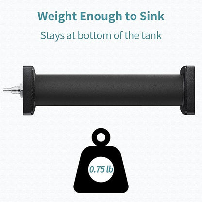 Pawfly Aquarium 8 Inch Air Stone Cylinder for Larger Pump Bubble Diffuser for Outdoor Pond Garden Circulation System and Large Fish Tank, 2 Pack