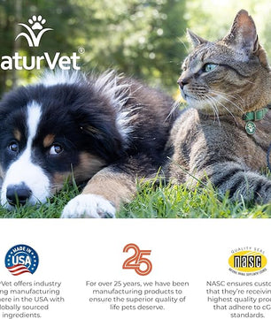 NaturVet All-in-One Dog Supplement - for Joint Support, Digestion, Skin, Coat Care – Dog Multivitamins with Minerals, Omega-3, 6, 9 – Wheat-Free Vitamins for Dogs – 13-Ounce Powder