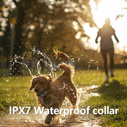 Wireless Dog Fence 3500FT Electric Fence and 6100FT Remote Training Collar, 185 Days Rechargeable Battery - IPX7 Waterproof Collar, Vibrate/Beep/Shock Modes for All Dogs.…