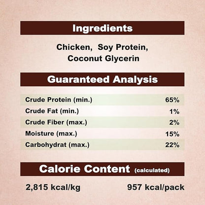 AFreschi Natural Chicken Roll 12 oz, All Natural, Grain-Free, High-Protein, Healthy & Easily Digestible, Soft Texture
