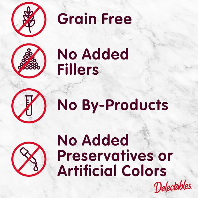 Delectables Lickable Spoon Handheld Wet Cat Treats Made with Real Salmon, Quick & Easy Creamy Puree, Mess Free, Grain-Free, No Added Fillers, No By-Products, No Added Preservatives, Variety Pack, 32ct