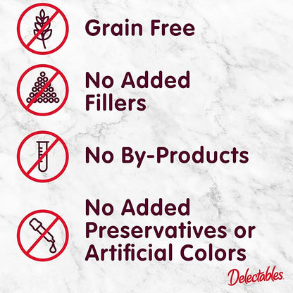 Delectables Squeeze Up Creamy Squeezable Puree, Lickable Wet Cat Treats, Grain Free, No Added Fillers, No By-Products, No Added Preservatives, 0.5 Ounces Tube Chicken Flavor, 32 Tubes Total