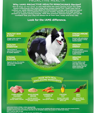 IAMS Proactive Health Minichunks Adult Dry Dog Food with Real Chicken, 7 lb. Bag