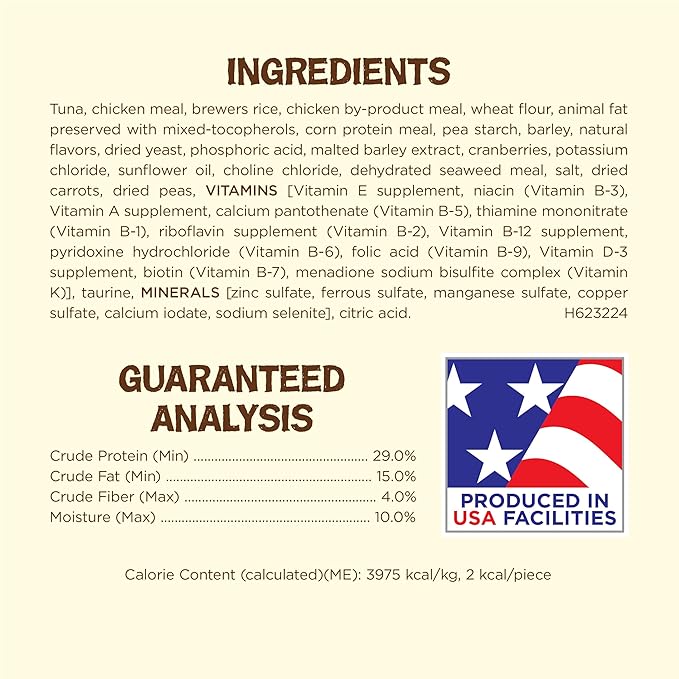 Purina Friskies Natural Cat Treats, Party Mix Natural Yums With Wild Tuna - (Pack of 6) 6 oz. Pouches