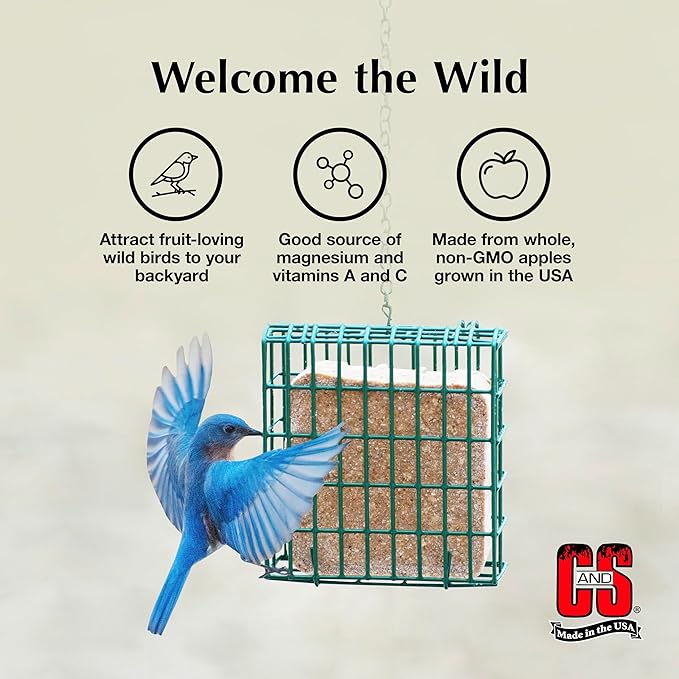 C&S Apple Suet Treat, 11.75 Ounce, 8 Pack