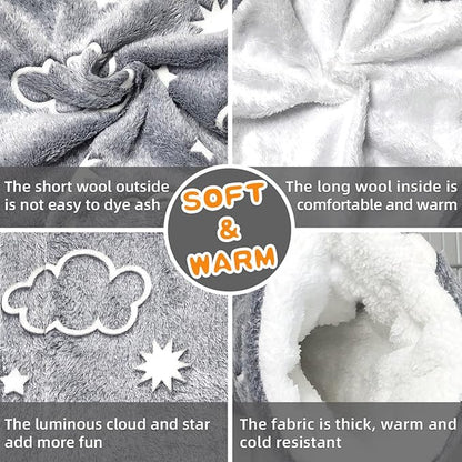 LEFTSTARER Noctilucent Luminous Guinea Pig Rat Hammock Bunkbed Hanging Tunnel and Soft Bed Mat for Ferret Hedgehog Squirrel Hideout Cage Accessories (1.Tunnel and Bunkbed Hammock)