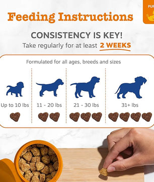 Zesty Paws Dog Multivitamin, Chewable Dog Vitamins and Supplements for Hip & Joints, Skin & Coat, Omega 3 Fish Oil for Dogs- Puppy Multivitamin - Chicken Puppy Bites- 90ct