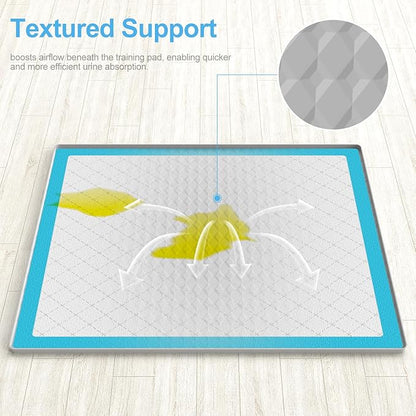 Pee Pad Holder for Dogs,Silicone Dog Puppy Pad Holder, 34 x 28 No Spill Raised Lip High Edge,Portable, Leak-Proof Mat Holder for Dog Training Pads,Square Potty Trays for Home Floor Protection