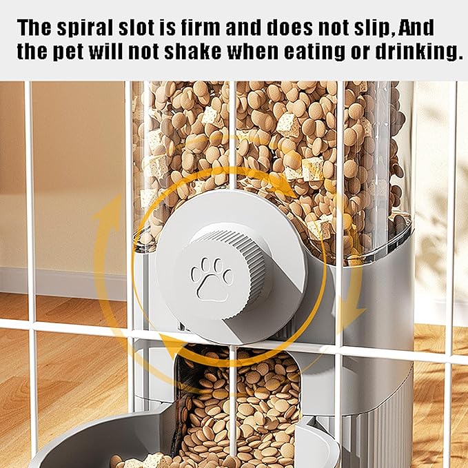 GKYZBB Hanging Automatic Food Water Dispenser,Rabbit Feeder Guinea Pig Water Bottle Food Feeder for Ferret Guinea Pig Rabbit Bunny Cage Accessories (Blue, 520ml+1200ml)