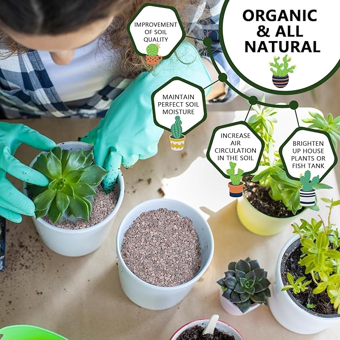 2 LBS Red Pea Gravel, Natural Succulent and Cactus Gravel Pebbles, Pebbles for Indoor Plants, Natural Gardens Mulching, for Houseplants, for Aquarium Gravel, to Maintain Soil Aeration(4-6mm)