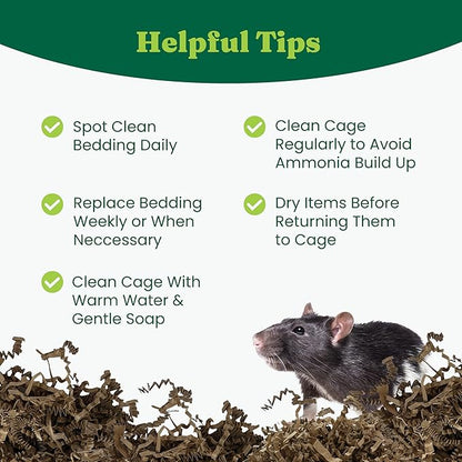 ECO BEDDING FiberCore, Dust Free Paper Bedding for Small Pets and Birds, 10 lb. Natural (expands to 250L)