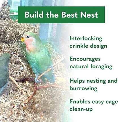 Eco Bedding 99% Dust-Free Paper Bedding for Small Pets and Birds, Eco Natural, 4.5L - Safe, Clean, Ideal Nesting & Burrowing Material for Comfort