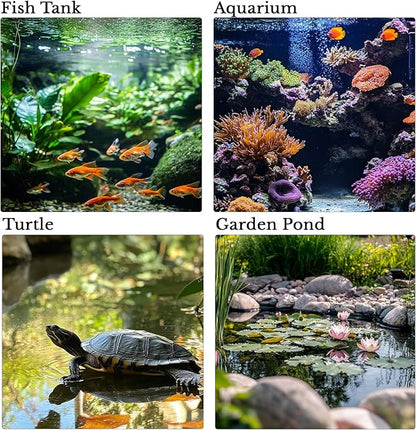 Aquarium Filter Pad - Aquarium Filter Media,39.4 x 11.8in Media Roll for Fish Tank, Ponds,Garden, Saltwater,Fershwater,Plant, Trutle(White) (2)