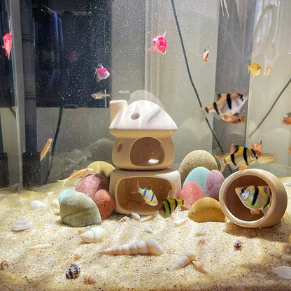 10 lbs Aquarium Silica Sand. Decorative Mini Aquarium Gravel Substrate for Fish Tank, Plants Potted, Fire Pits, Candle, Vase Filler and Crafts