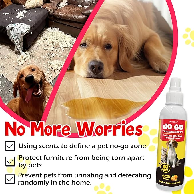 Dog Potty Training Spray Set, Indoor & Outdoor Potty Training for Dogs & Puppies, Stops Urination & Marking, Puppy Essentials, 5.75 fl.oz