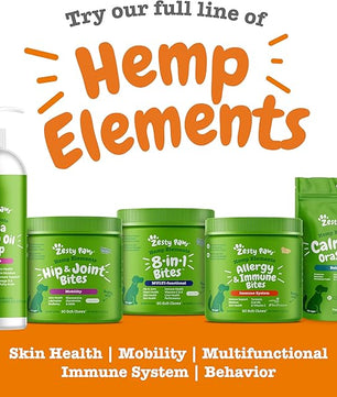 Zesty Paws Salmon Omega Oil Hemp for Dogs and Cats with Wild Alaskan Salmon Oil Omega 3 and 6 Fatty Acids with EPA DHA for Pets Supports Normal Skin Moisture and Immune System Function 16oz
