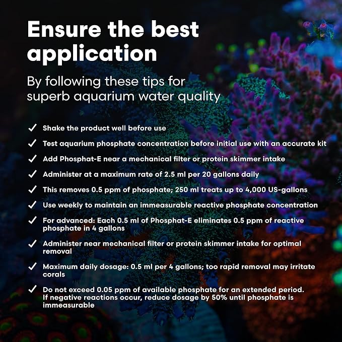 Brightwell Aquatics Phosphat-E Liquid Phosphate Remover for Marine Fish and Reef Aquariums - Aquarium Water Treatments, 8.45 fl oz