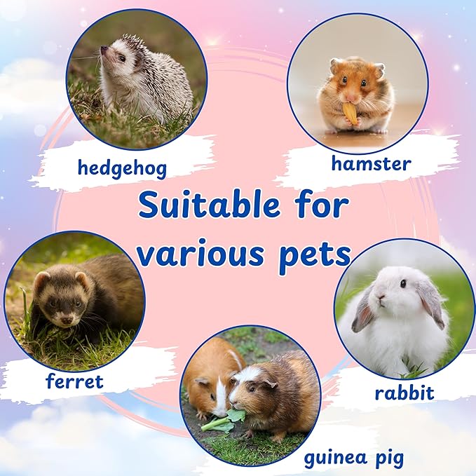 Hedgehog Hideout Nest with Bell Ball Toy, Cave Bed Nest Hedgehog Hideout, Guinea Pig Bed, Small Animals Warm House Cage Supplies, Hedgehogs Accessories, Hamster Cage Accessories (Green Hide)