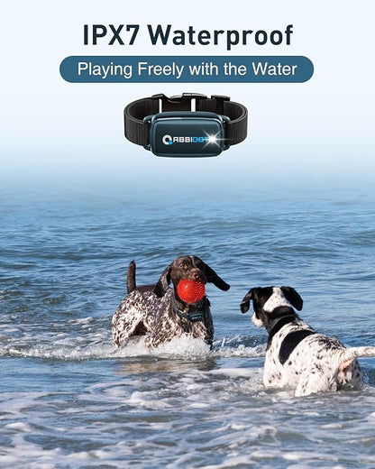 ABBIDOT Dog Shock Collar, 3300 FT Dog Training Collar with Remote, IPX7 Waterproof with 4 Training Modes, Rechargeable E-Collar for Small Medium Large Dogs (5-120 lbs)