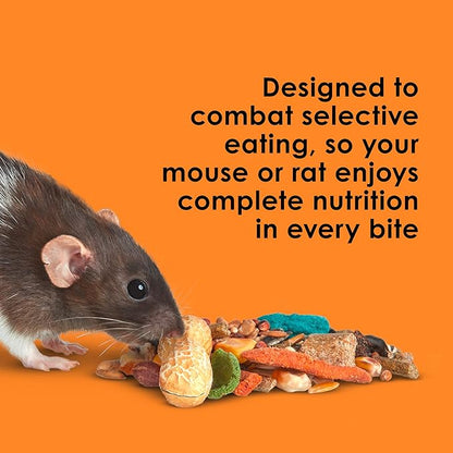 Kaytee Fiesta Mouse & Rat Food, Nutritious and Fun Blend, Supports Dental Health and Digestion, 2 pounds