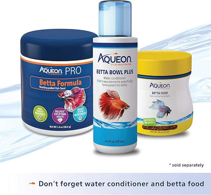 Aqueon Betta Puzzle Aquarium Fish Tank Kit, Blue, Half Gallon
