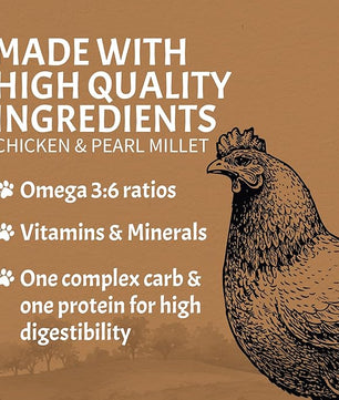 Canine Caviar - Free Spirit: Chicken & Pearl Millet Alkaline Dry Dog Food, Limited Ingredients, Gluten-Free, Based on Science & Research, Veterinary Alternative Diet (4.4 Pound Bag)