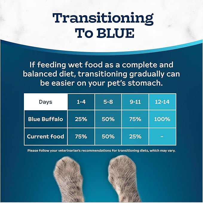 Blue Buffalo Tastefuls Natural Wet Cat Food Cans, Flaked Style, Chicken in Gravy Entrée 3-oz Cans (Pack of 4)