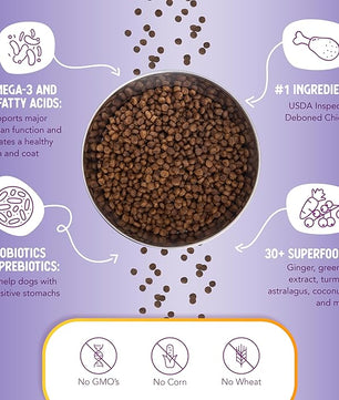 Health Extension Little Bites LITE Dry Dog Food, Chicken & Brown Rice for Small Breeds, Supports Healthy Weight, Digestion, Coat & Joint Health with Probiotics & Superfoods, 4 lb Bag (Pack of 2)