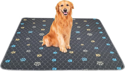 Aitmexcn Washable Dog Pee Pad, 2PCS 100% Waterproof Whelping Training Mat for Puppy/Senior, Fast Drying Reusable Pads for Indoor, Outdoor and Car Travel - 36'' x 48''