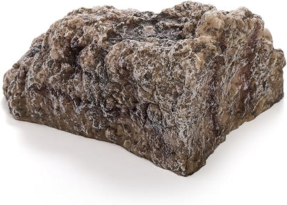 TOPZEA Reptile Hide Cave, Large Resin Bearded Dragon Hideout Rock Caves Snake Hide, Natural Terrarium Habitat Decor Ornament for Leopard Gecko Lizard Turtle Frog, Amphibian Tank Accessories