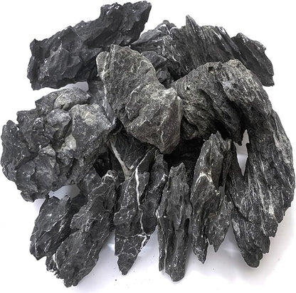 Natural Seiryu Dragon Stone - 20 Pound Aquarium Landscape Rock for Fish Tank Decorative Stones, Reptiles and Amphibians, 3-9 Inch Aquarium Decoration