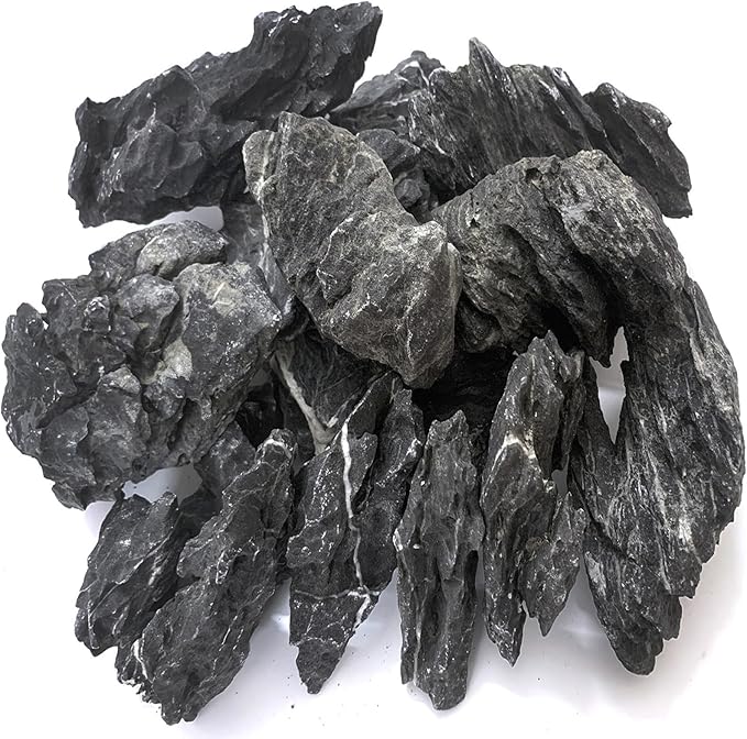 Natural Seiryu Dragon Stone - 11 Pound Aquarium Landscape Rock for Fish Tank Decorative Stones, Reptile and Amphibious Tank 3-8 Inch Aquarium Decoration