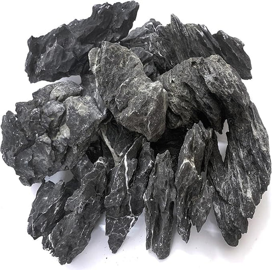 Natural Seiryu Dragon Stone - 11 Pound Aquarium Landscape Rock for Fish Tank Decorative Stones, Reptile and Amphibious Tank 3-8 Inch Aquarium Decoration