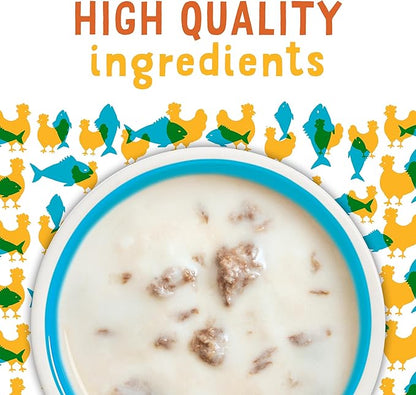 Purina Friskies Grain Free Wet Cat Food Lickable Cat Treats Variety Pack, Lil' Soups With Salmon, Tuna or Shrimp - (Pack of 30) 1.2 oz. Cups