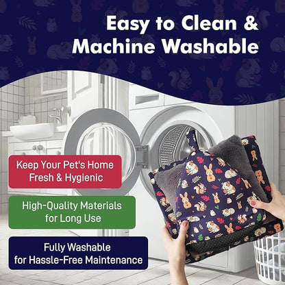 Guinea Pig Hideout - Guinea Pig Tunnel, Bunny and Rabbit Bed, Rabbits Accessories, Hamster and Chinchilla Toys, Small Animal Hideout, Ferret Bed, Hamster Chew Toys, Rabbit Hideout