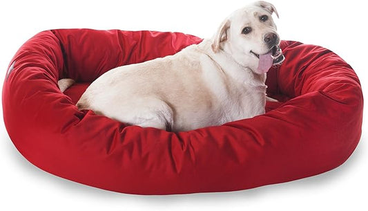Majestic Pet 52 inch Red Bagel Dog Bed Products