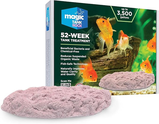 Fish Tank Rocks for Enhancing Water Clarity with Your Regular Cleaning Routine, Fish Friendly Aquarium Rocks, All Natural Aquarium Decor - Large - Covers Upto 3500 Gallons