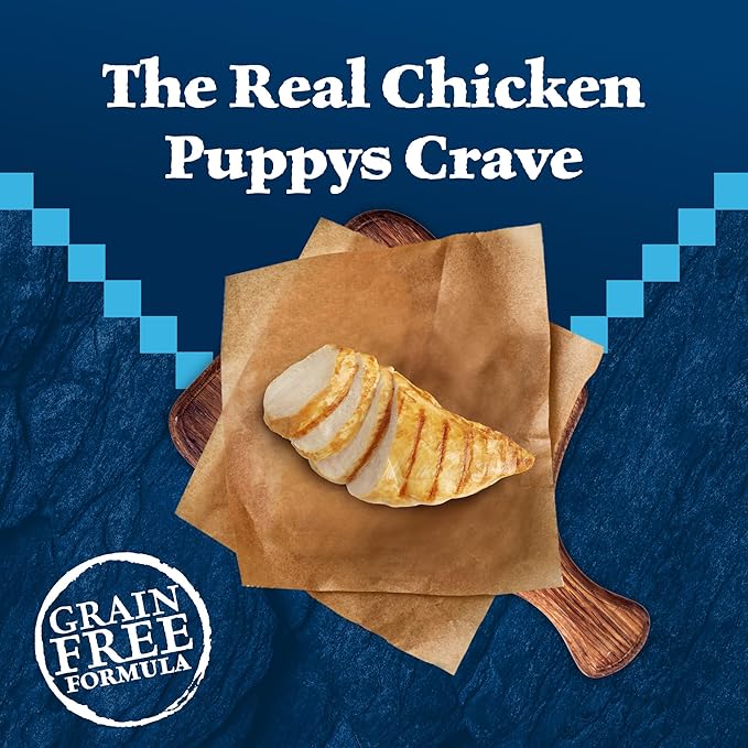 Blue Buffalo Wilderness Puppy High-Protein Dry Dog Food with Real Chicken, Grain-Free, Made in the USA with Natural Ingredients, Chicken, 4.5-lb Bag