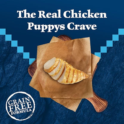 Blue Buffalo Wilderness Puppy High-Protein Dry Dog Food with Real Chicken, Grain-Free, Made in the USA with Natural Ingredients, Chicken, 4.5-lb Bag