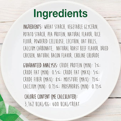 Nylabone Healthy Edibles Natural Dog Chews Long Lasting Roast Beef Flavor Treats for Dogs, X-Large/Souper (1 Count)