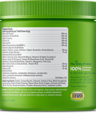 Zesty Paws 8-in-1 Bites for Dogs + Hemp Seed, 90 Count (Packaging May Vary)